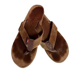 Rainbow Luxury Leather Thong Sandals Flip Flops Women's M Size 7.5/8.5